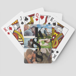 Couple Customised Photo Collage Gift Personalised Playing Cards