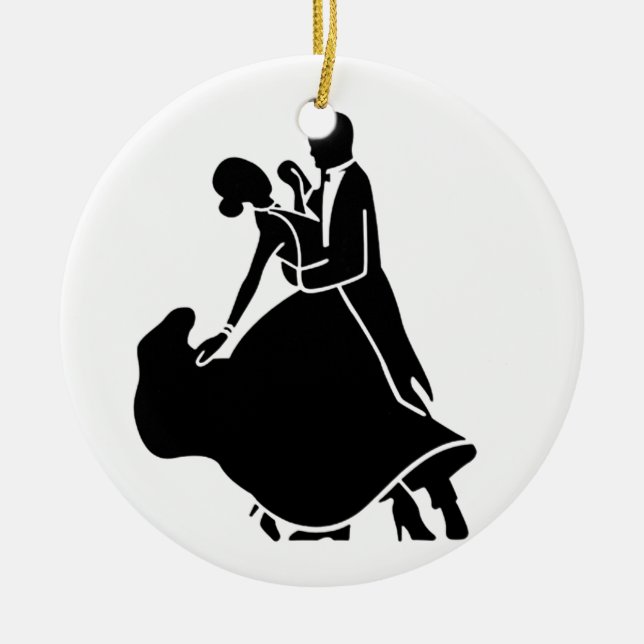COUPLE DANCING ON *1st CHRISTMAS TOGETHER ORNAMENT (Front)