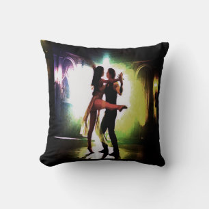 Couple Dancing Watercolor Cushion
