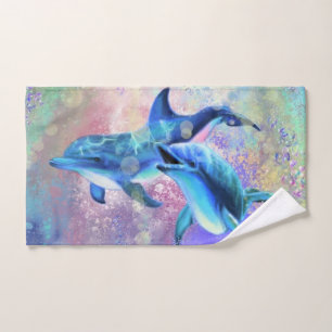 Couple Dolphin Bath Towels