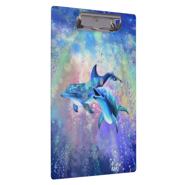 Couple Dolphin Clipboard (Right)