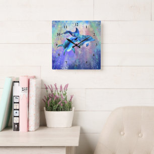 Couple Dolphin Clock