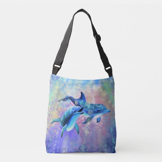 Couple Dolphin Crossbody Bag (Front)