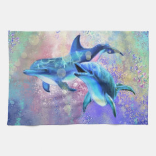 Couple Dolphin Kitchen Towel