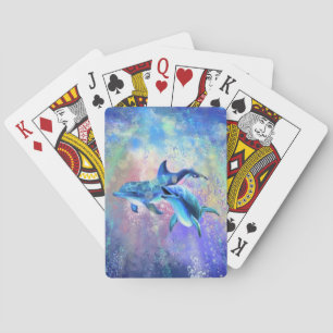 Couple Dolphin Playing Cards