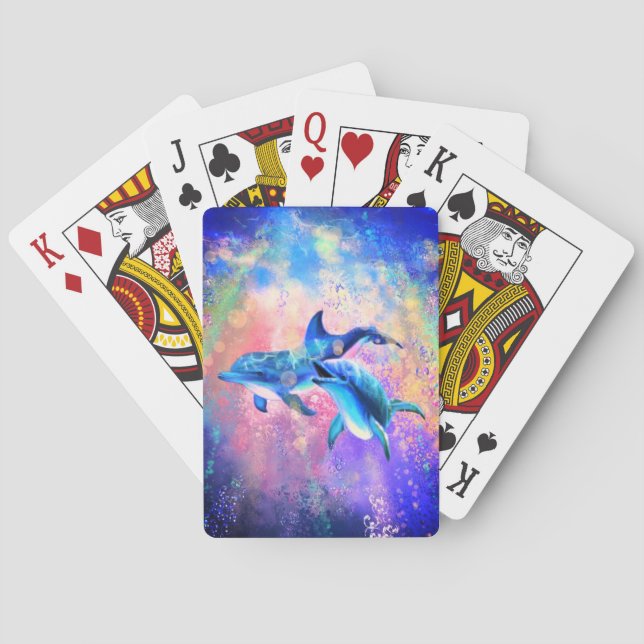 Couple Dolphin Playing Cards (Back)