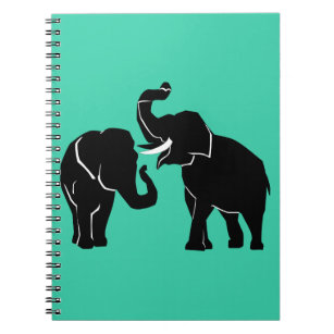 Couple Elephant Notebook Family - Choose Colour