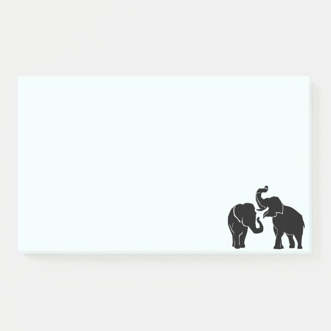 Couple Elephant Post it Notes (Front)