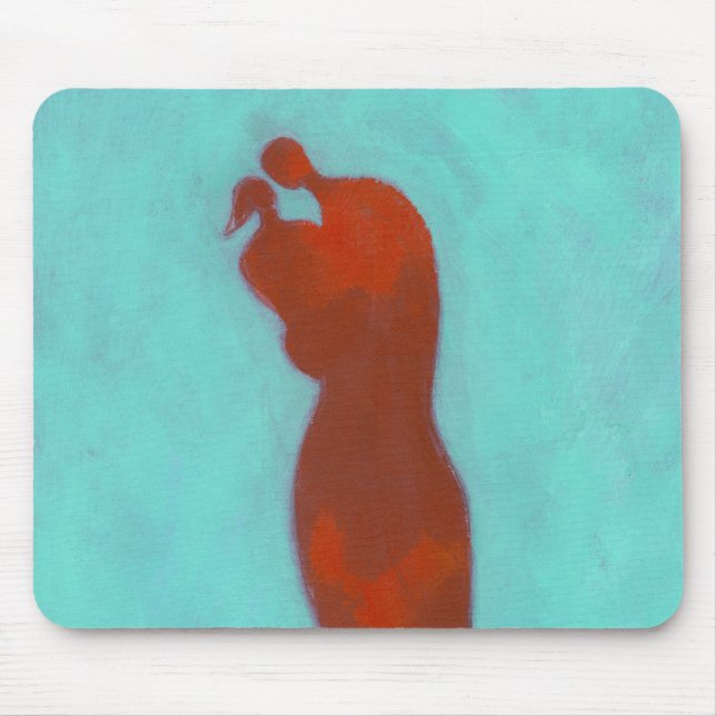 Couple Embracing Mouse Mat (Front)