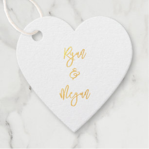 Couple Engagement NAME & NAME Wedding Celebration Favour Tags