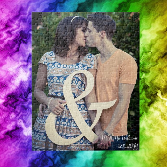Couple Engagement Wedding Photo, Custom Gift Jigsaw Puzzle (Creator Uploaded)