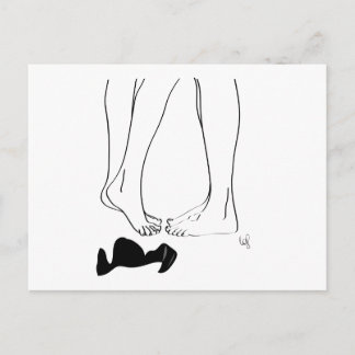Couple et dessous postcard