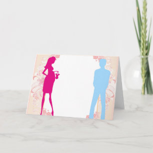 couple expecting baby announcement