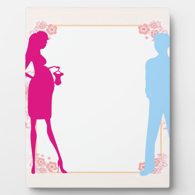 couple expecting baby plaque (Front)