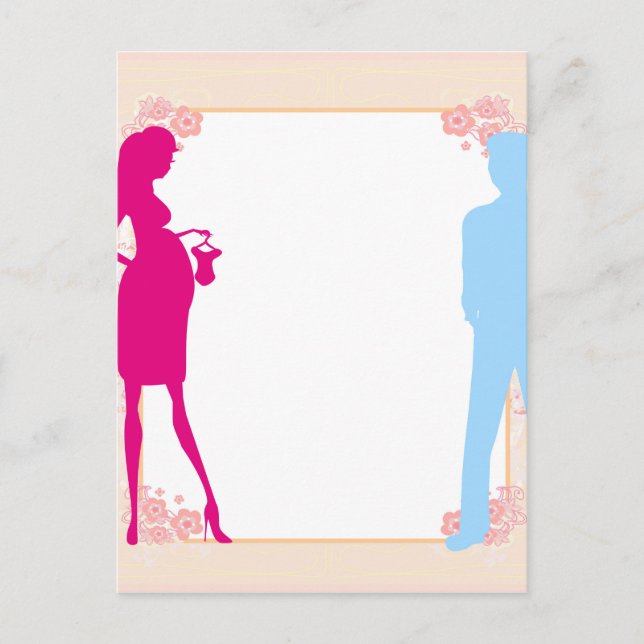 couple expecting baby postcard (Front)