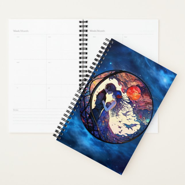 Couple Faux Stained Glass Planner (Display)