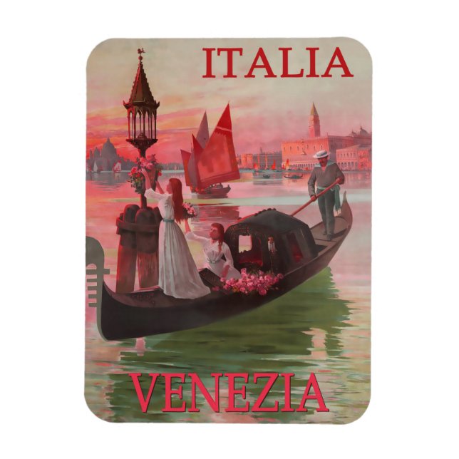 Couple From Italia Venezia Magnet (Vertical)