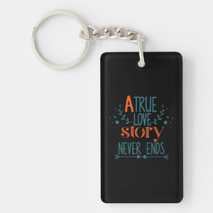 Couple Gift A True Love Story Key Ring