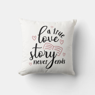Couple Gift A True Love Story Never End Cushion