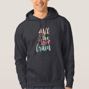 Couple Gift All The Love Train Hoodie