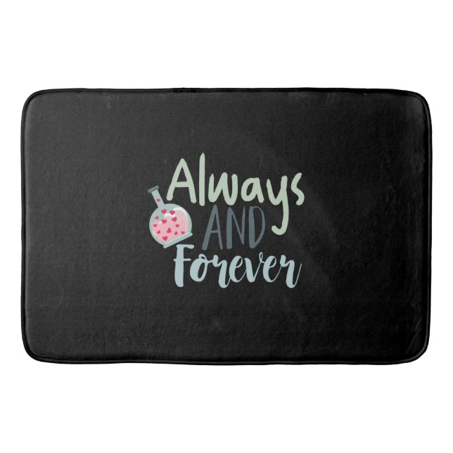 Couple Gift Always And Forever Bath Mat (Front)