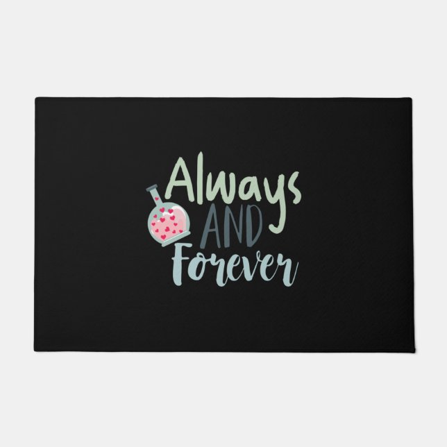 Couple Gift Always And Forever Doormat (Front)