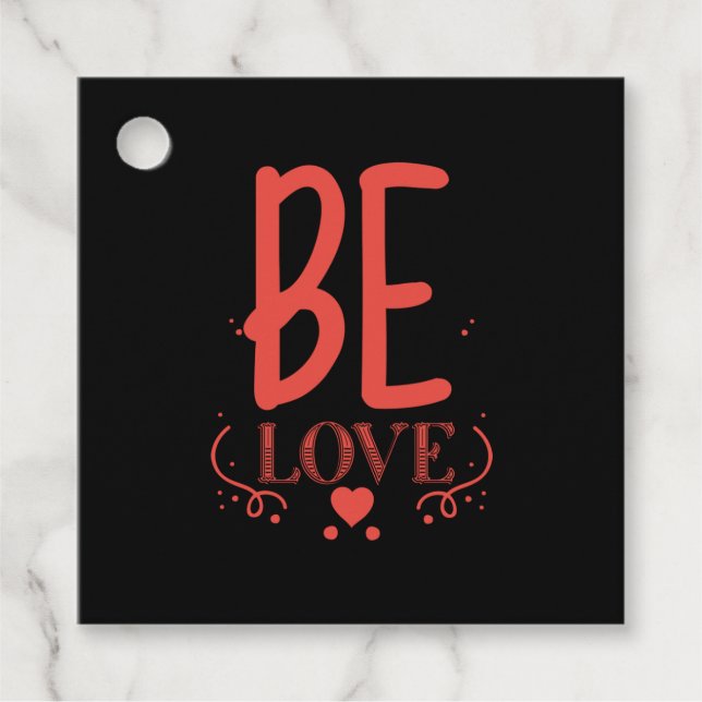 Couple Gift Be Love Favour Tags (Front)