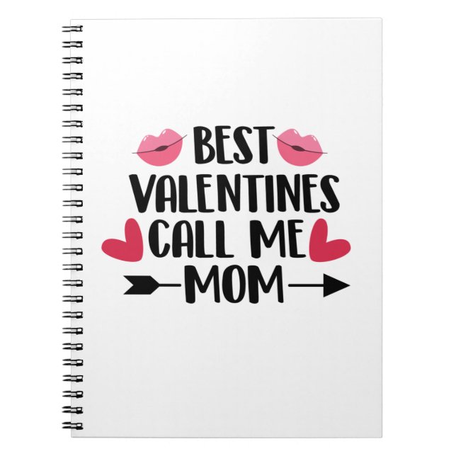 Couple Gift Best Valentines Call Me Mum Notebook (Front)