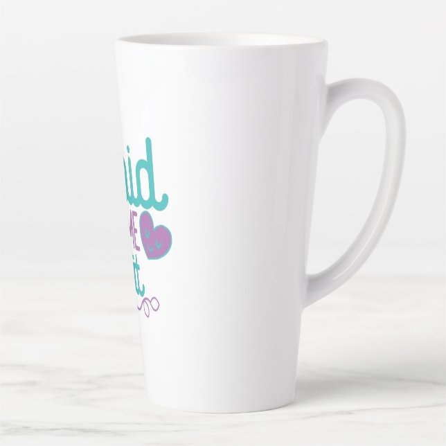 Couple Gift Cupid Made Me Do It Latte Mug (Right)