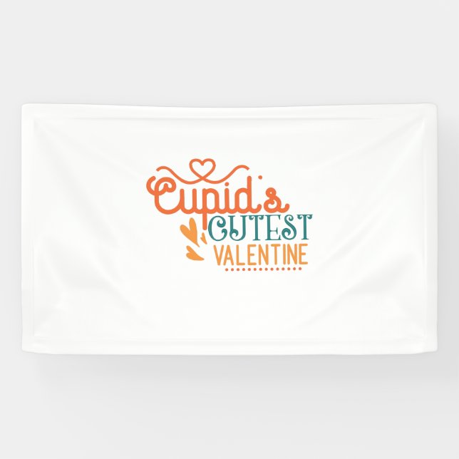 Couple Gift Cupid's Cutest Valentine Banner (Horizontal)