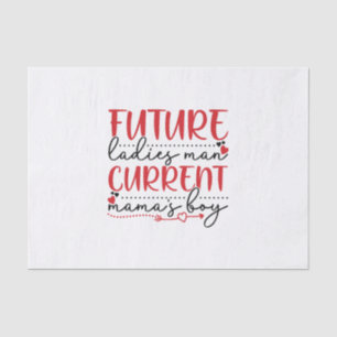 Couple Gift Current Mama Boy Tissue Paper