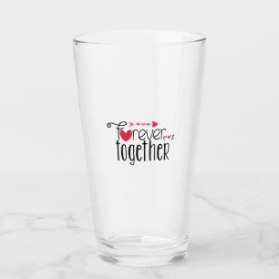 Couple Gift Forever Together Glass