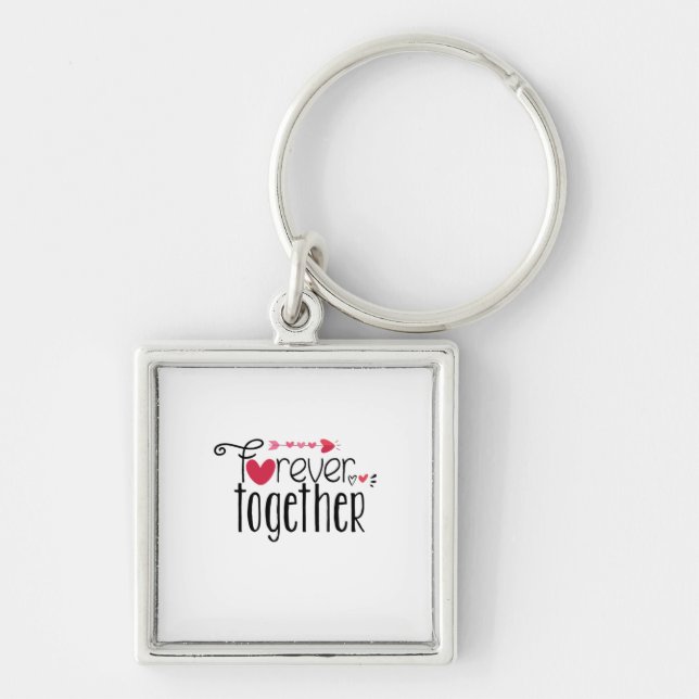 Couple Gift Forever Together Key Ring (Front)