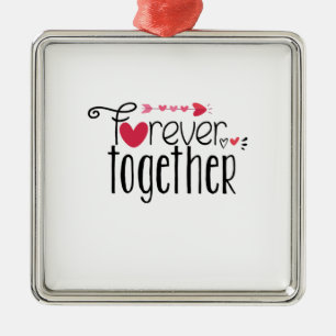 Couple Gift Forever Together Metal Tree Decoration