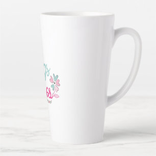 Couple Gift Hugs And Kisses Flower Latte Mug