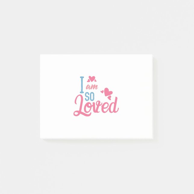 Couple Gift I Am So Loved Post-it Notes (Front)