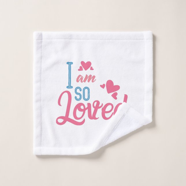 Couple Gift I Am So Loved Wash Cloth (Wash Cloth)