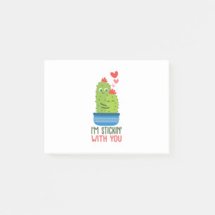 Couple Gift I Am Stickin With You Post-it Notes