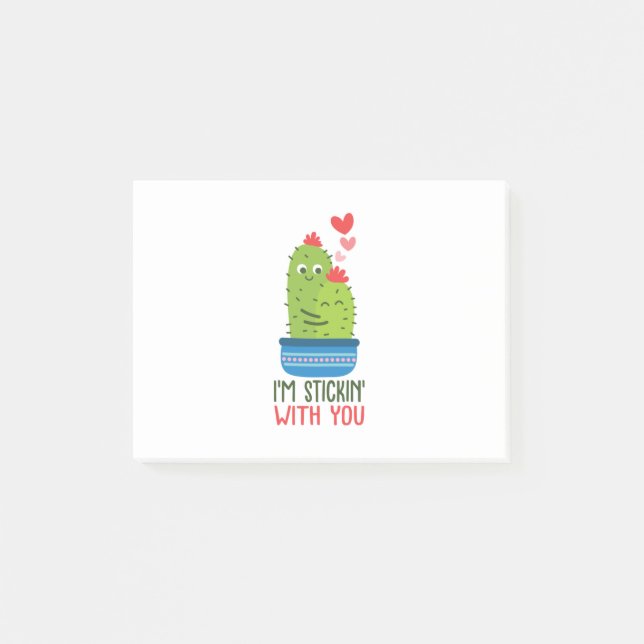 Couple Gift I Am Stickin With You Post-it Notes (Front)