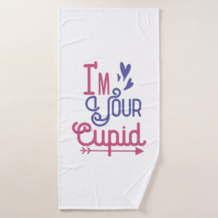 Couple Gift I Am Your Lovely Cupid Bath Towel