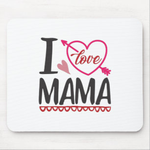 Couple Gift I Love Mama Mouse Mat