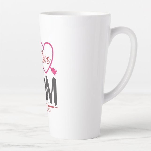 Couple Gift I Love Mum Latte Mug (Right)