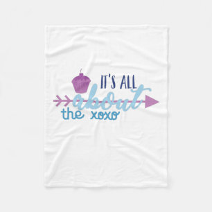 Couple Gift It Is All About The XO Fleece Blanket