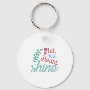Couple Gift Let Your Heart Shine Key Ring
