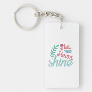 Couple Gift Let Your Heart Shine Key Ring