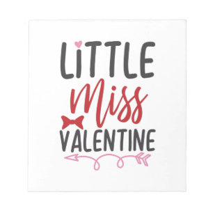Couple Gift Little Miss Valentine Notepad