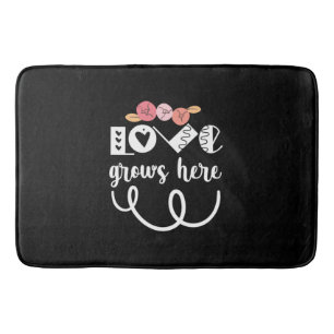 Couple Gift Love Grows Here Bath Mat