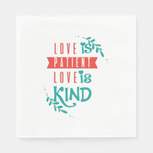 Couple Gift Love Is Kind Napkin