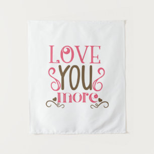 Couple Gift Love You More Tapestry