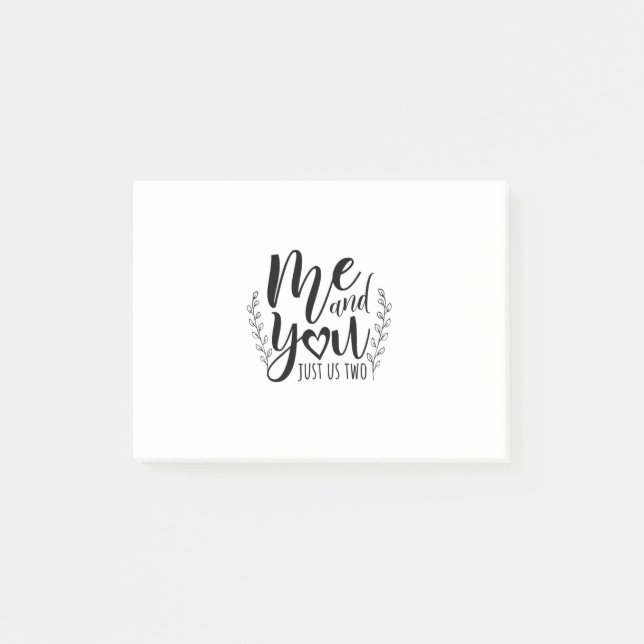Couple Gift Me And You Just Us Two Post-it Notes (Front)